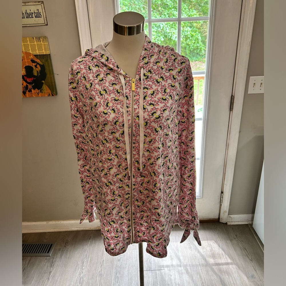 Crown and Ivy curvy 2x light weight jacket with hood